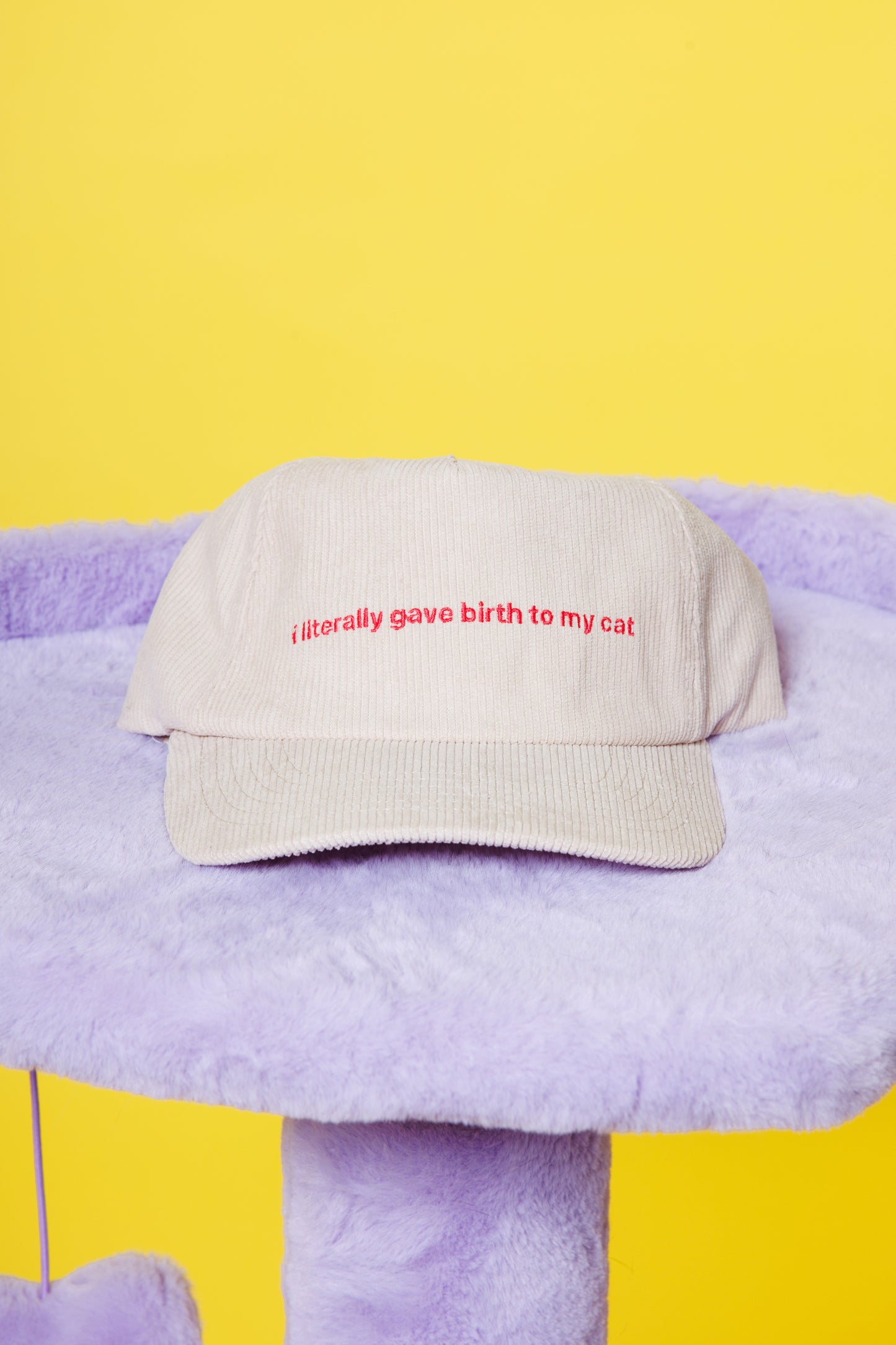 I Literally Gave Birth to my Cat Hat - Beige