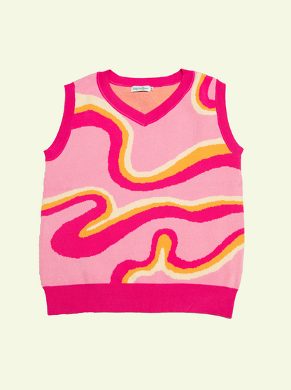 Pink Lemonade Human Sweater Vest