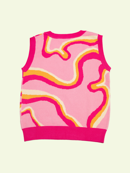 Pink Lemonade Human Sweater Vest