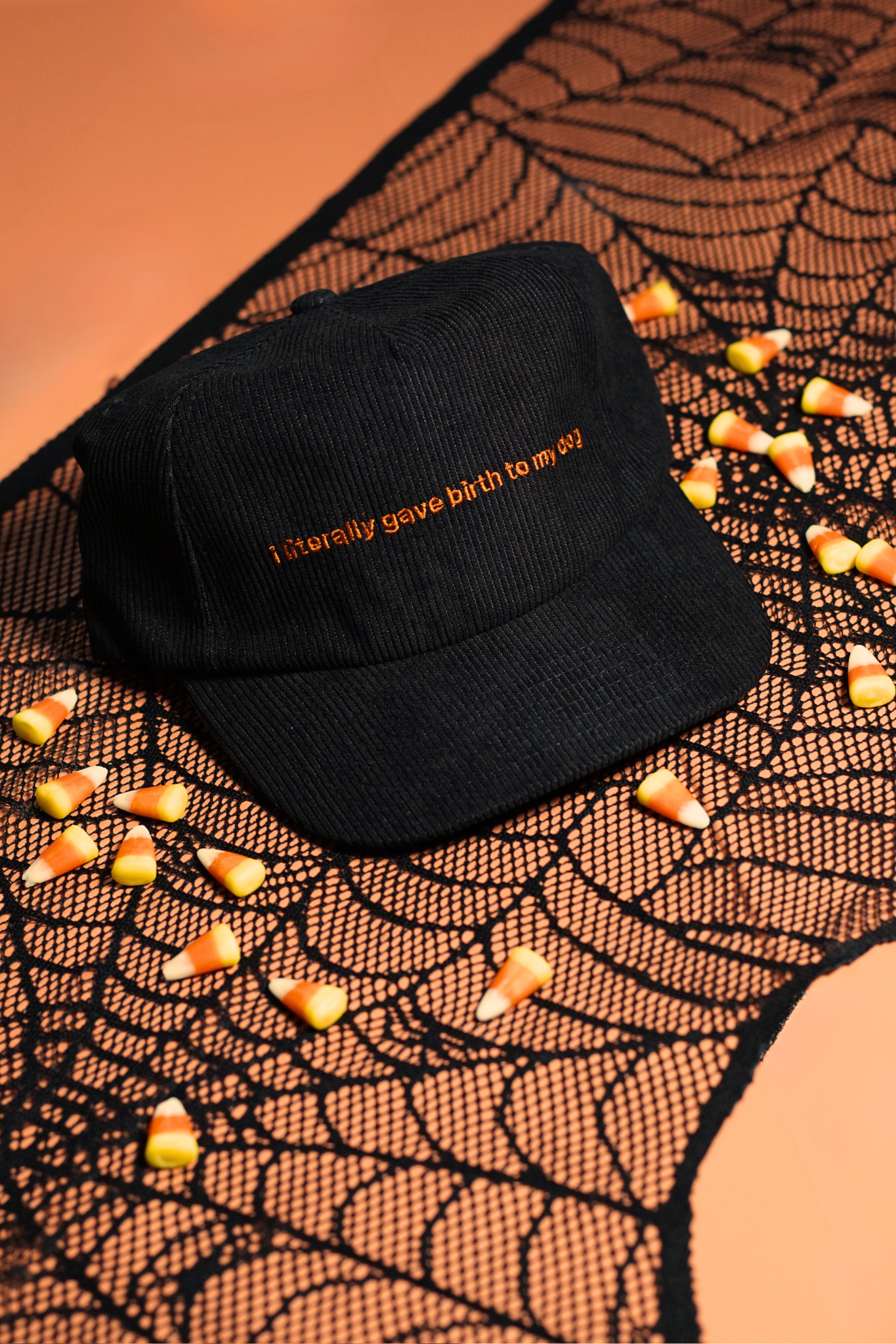 I Literally Gave Birth To My Dog Hat - Black